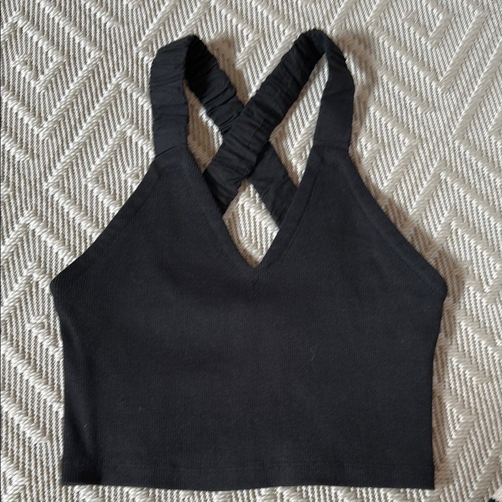 Maeve by Anthropologie Black Strappy Tank *NWT